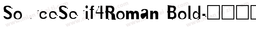 SourceSerif4Roman Bold字体转换